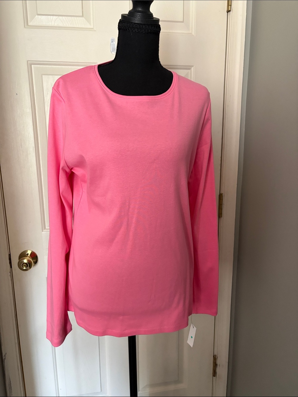 Talbots NWT  Long-Sleeve Crewneck Top in  Pink